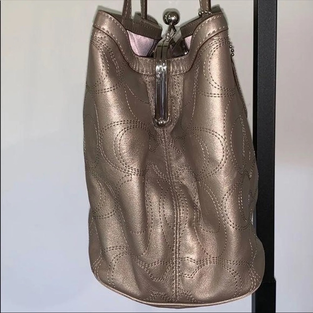 Coach A1276-F19413 Satchel in Bronze Leather - Picture 13 of 16